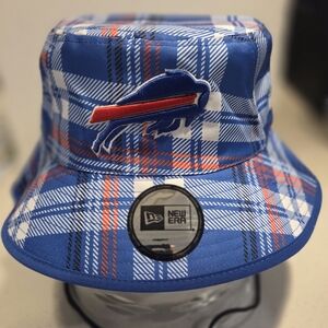 Buffalo Bills New Era Plaid Bucket Hat. New